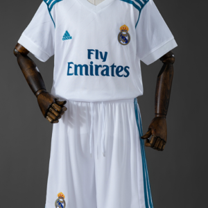Real Madrid 17/18 Home Retro Kids Kit Jersey