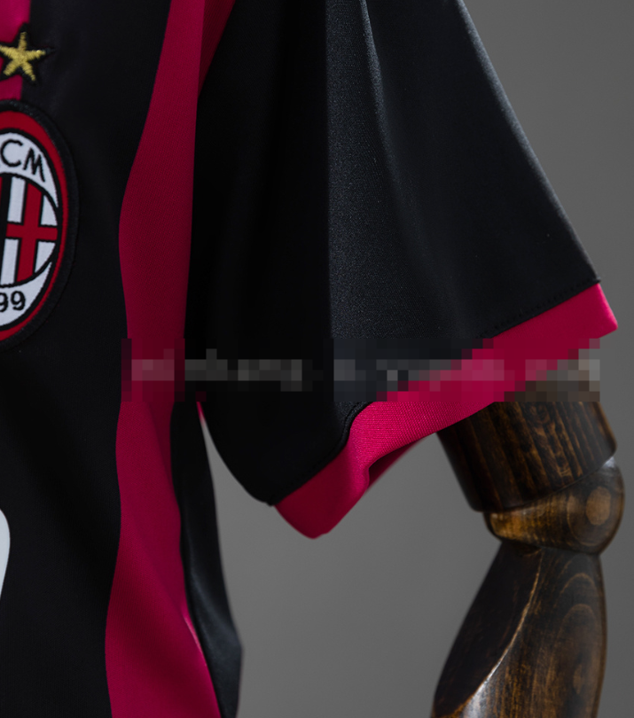 AC Milan 09/10 Home Retro Kids Kit Jersey - Image 7
