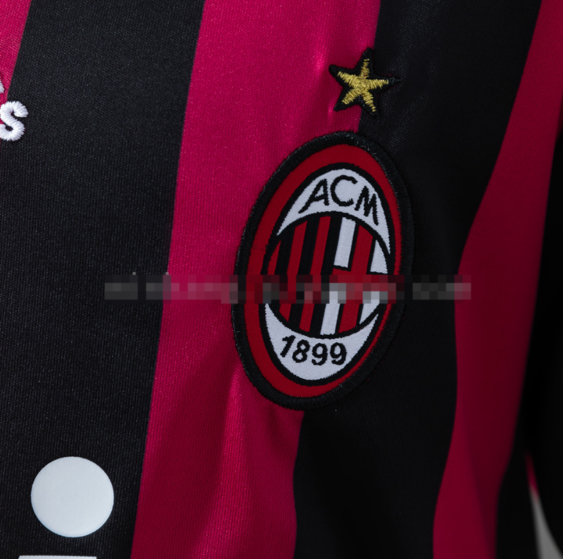 AC Milan 09/10 Home Retro Kids Kit Jersey - Image 8