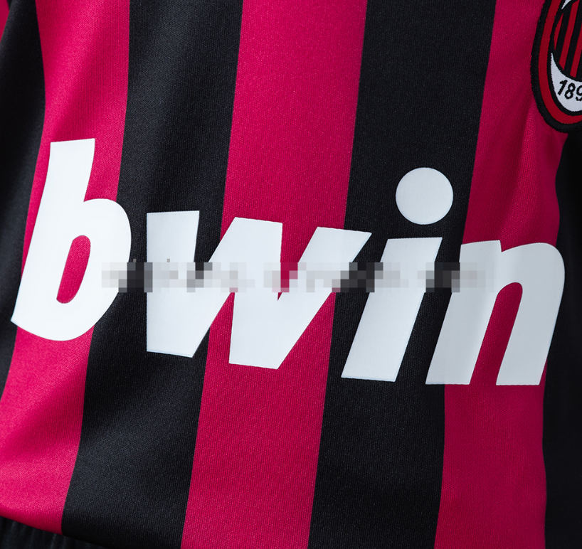 AC Milan 09/10 Home Retro Kids Kit Jersey - Image 10