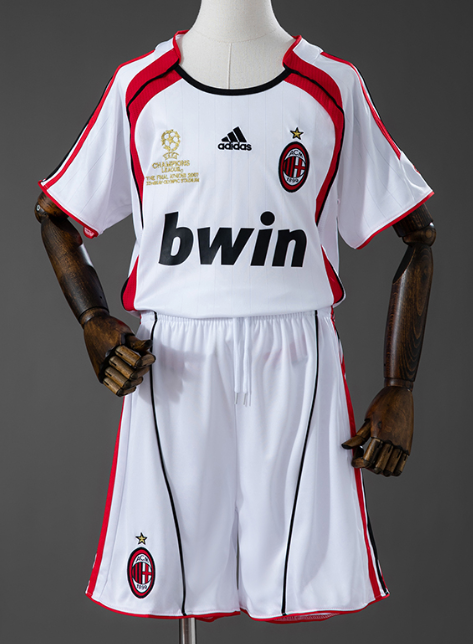 AC Milan 06/07 Away Retro Kids Kit Jersey