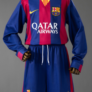 Barcelona 14/15 Home Retro Long-Sleeve Kids Kit Jersey