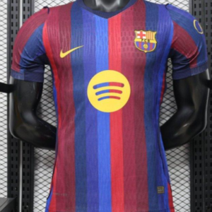 Player Version 26/27 FC Barcelona Deep Blue & Red Stripe Home Jersey