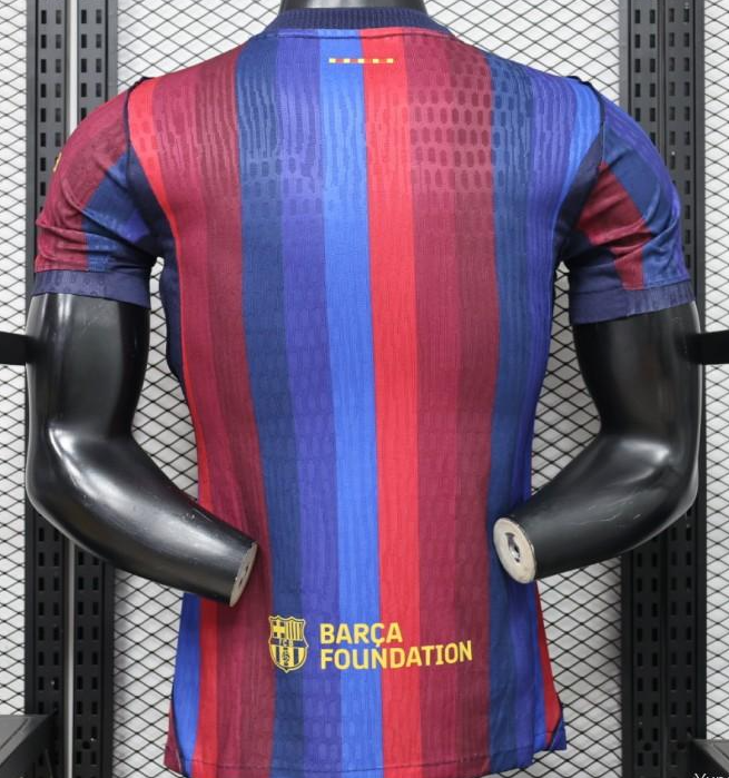 Player Version 26/27 FC Barcelona Deep Blue & Red Stripe Home Jersey - Image 3