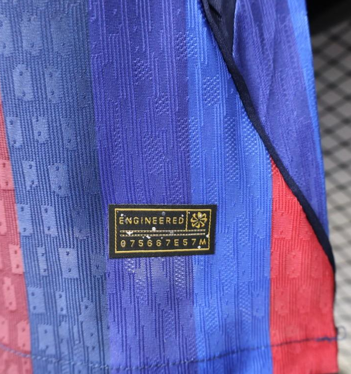 Player Version 26/27 FC Barcelona Deep Blue & Red Stripe Home Jersey - Image 9