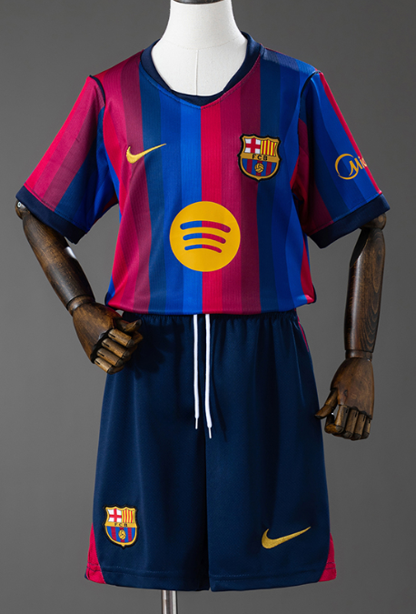 Barcelona 26/27 Home Kids Kit Jersey