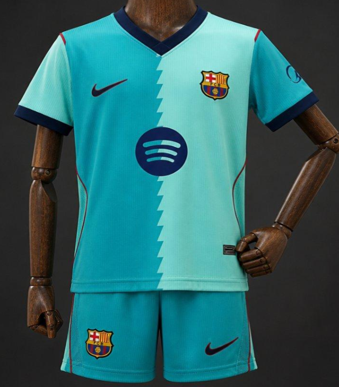 26/27 Kids FC Barcelona BlueThird Jersey