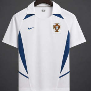 Retro 2002 Portugal Away White Jersey