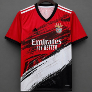 26/27 SL Benfica Red with Black and White Brushstroke Graphic Special Edition Jersey