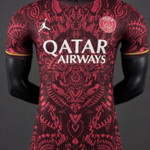 Player Version 26/27 Paris Saint-Germain Dark Red with Tribal Pattern Special Edition Jersey