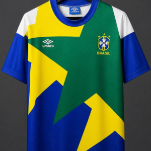 Retro1994 Brazil Blue Green Yellow Training Jersey