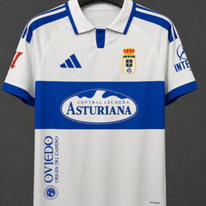 26/27 Real Oviedo Away White&Blue Jersey