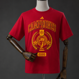 Spain "We Are Champions" T-Shirt Red