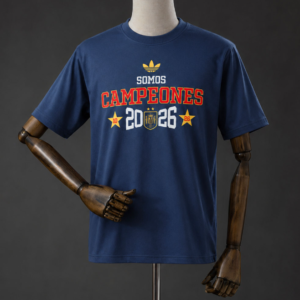 Spain "We Are Champions" T-Shirt Blue