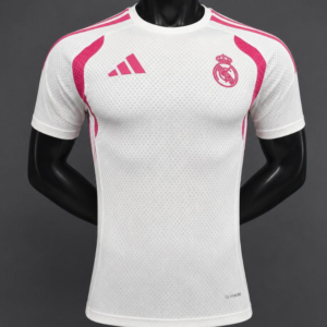 26/27 Real Madrid White with Pink Training Jersey