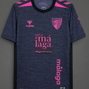 26/27 Málaga CF Dark Purple & Pink with Text Pattern Third Jersey
