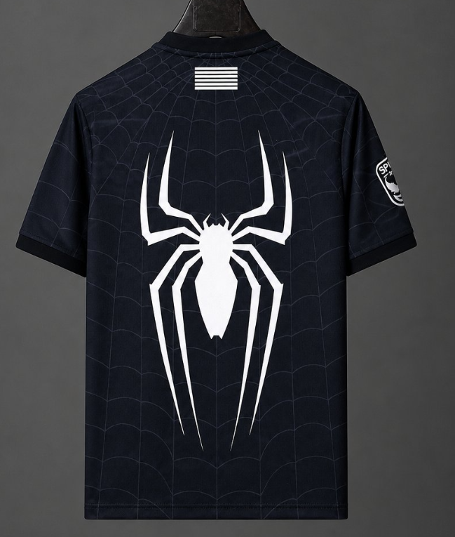 26/27 Barcelona x Spider Black Jersey - Image 2