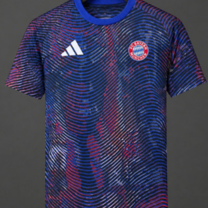 26/27 Bayern Munich Multi-Color Neon Wave Print Pre-Match Training Jersey