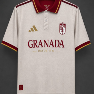 26/27 Granada CF 95th Anniversary Special Edition Off White Polo Jersey