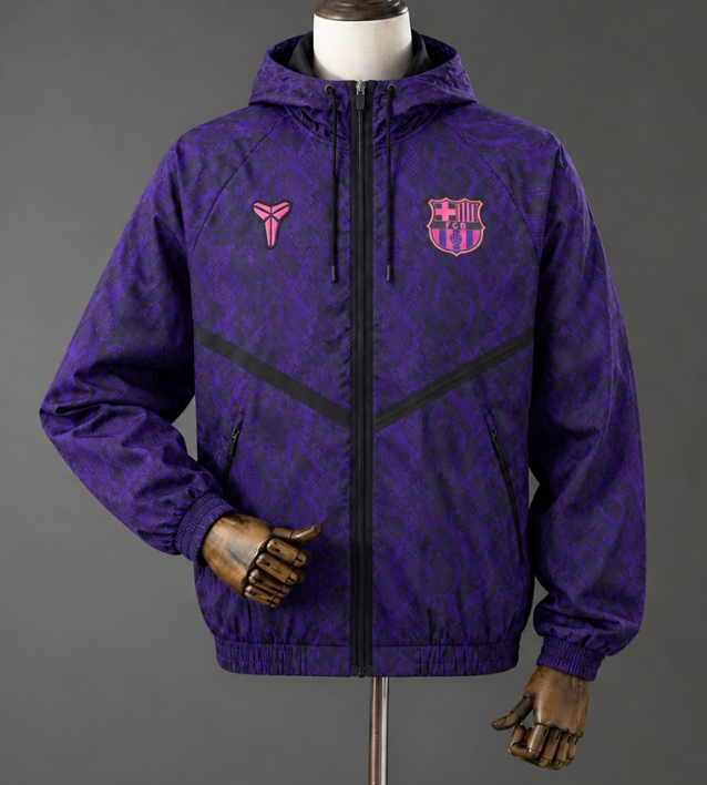Barcelona 26/27 Full Zip Jacket - Dark Purple