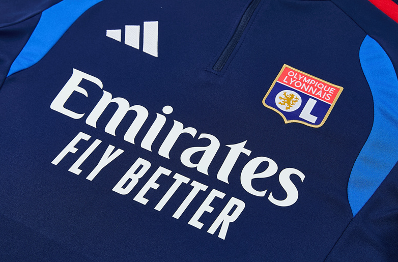 2627 olympique Lyonnais Training Set - Navy Blue - Image 4
