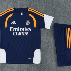2627 Real Madrid short-sleeved training set - Navy Blue