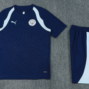 2627 Manchester City Short Sleeve Training Set - Navy Blue