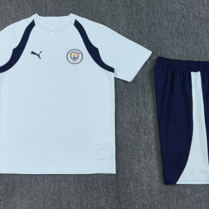 2627 Manchester City Short Sleeve Training Set - Light Blue
