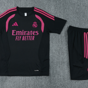 2627 Real Madrid short-sleeved training set - Black