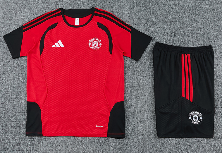 2627 Manchester United short-sleeved training set - Red