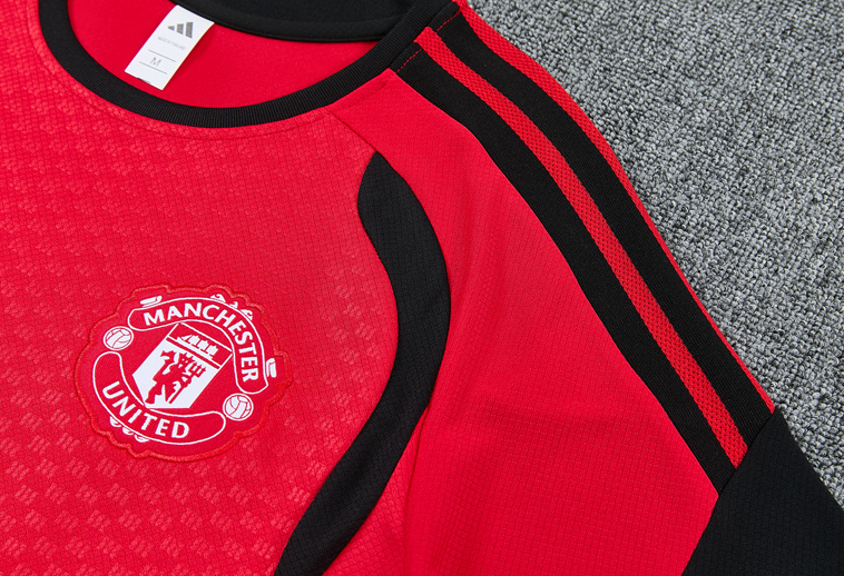 2627 Manchester United short-sleeved training set - Red - Image 5