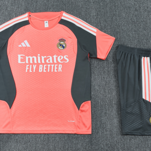 2627 Real Madrid short-sleeved training set - Light orange