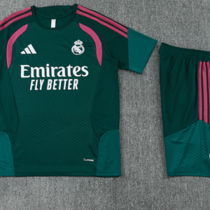 2627 Real Madrid short-sleeved training set -Green