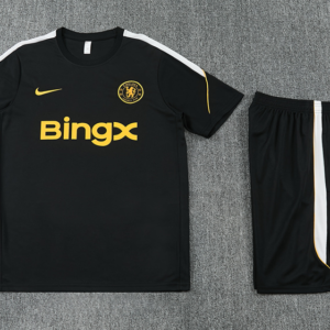 2627 Chelsea  Short Sleeve Training Set - Black