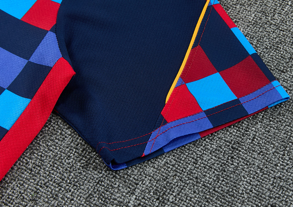 2627 Barcelona Short-Sleeved Training Set - Red and Blue - Image 11