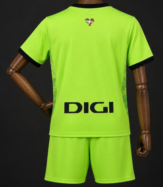 26/27 Kids Athletic Bilbao Goalkeeper Away Light Green Jersey - Image 2